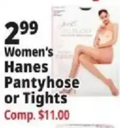 Ocean State Job Lot Women's Hanes Pantyhose or Tights offer