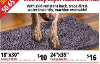 Ocean State Job Lot Mud Stop Super Absorbent Mat offer