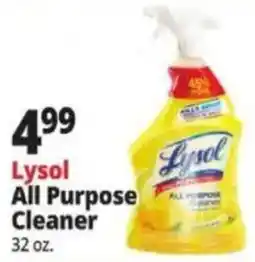 Ocean State Job Lot Lysol all purpose cleaner offer
