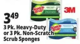 Ocean State Job Lot 3m heavy-duty or non-scratch scrub sponges offer