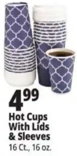 Ocean State Job Lot Hot Cups With Lids & Sleeves offer