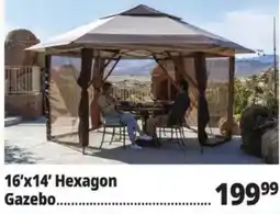 Ocean State Job Lot 16'x14' Hexagon Gazebo offer