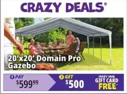 Ocean State Job Lot Domain Pro Gazebo offer