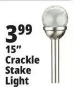 Ocean State Job Lot 15" Crackle Stake Light offer