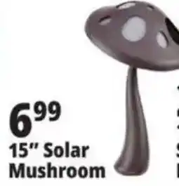 Ocean State Job Lot 15" Solar Mushroom offer