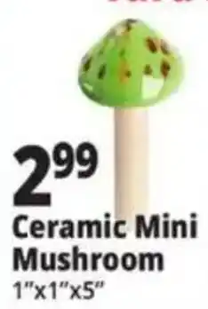 Ocean State Job Lot Ceramic Mini Mushroom offer