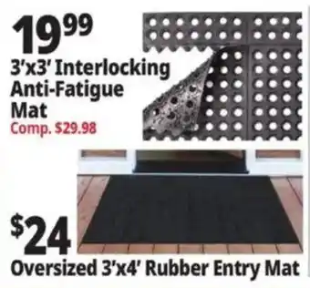 Ocean State Job Lot 3'x3' Interlocking Anti-Fatigue Mat offer