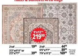 Ocean State Job Lot Hazer & Danica II Area Rugs offer