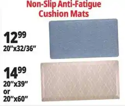 Ocean State Job Lot Non-Slip Anti-Fatigue Cushion Mats offer