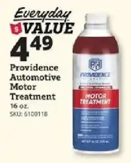 Rural King Providence automotive motor treatment offer