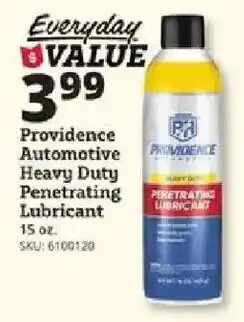 Rural King Providence automotive heavy duty penetrating lubricant offer