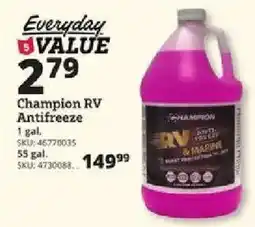 Rural King Champion rv antifreeze offer