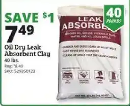 Rural King Oil Dry Leak Absorbent Clay offer
