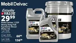Rural King Mobil Delvac 1 ESP Heavy Duty Full Synthetic Diesel Motor Oil offer