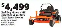 Rural King Bad Boy Mowers MZ Magnum 60 in. Zero Turn Lawn Mower offer