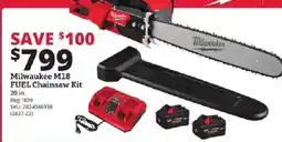 Rural King Milwaukee M18 Fuel Chainsaw Kit offer