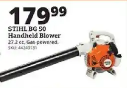 Rural King Stihl bg 50 handheld blower offer