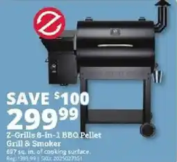 Rural King Z-Grills 8-in-1 BBQ Pellet Grill & Smoker offer