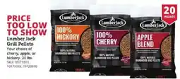 Rural King Lumberjack grill pellets offer