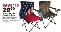 Rural King Black Sierra XL Camping Chair offer