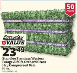 Rural King Standlee Premium Western Forage Alfalfa Orchard Grass Hay Compressed Bale offer