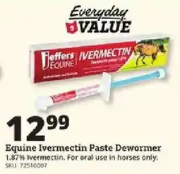 Rural King Jeffers Equine Ivermectin Paste Dewormer offer