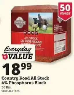 Rural King Country Road All Stock 4% Phosphorus Block offer