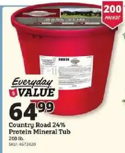 Rural King Country Road 24% Protein Mineral Tub offer