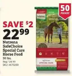 Rural King Nutrena SafeChoice Special Care Horse Feed offer