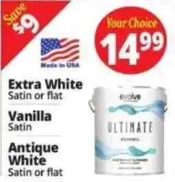Ocean State Job Lot Evolve Ultimate White Paint offer