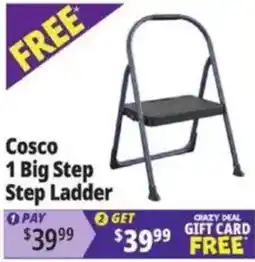 Ocean State Job Lot Cosco 1 Big Step Step Ladder offer