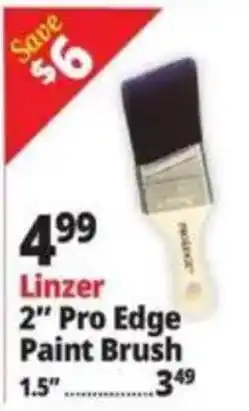 Ocean State Job Lot Linzer 2" Pro Edge Paint Brush offer