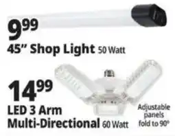 Ocean State Job Lot Led 3 Arm Multi-Directional offer