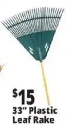 Ocean State Job Lot 33" Plastic Leaf Rake offer