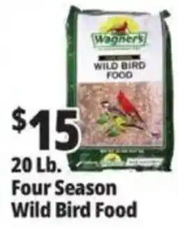 Ocean State Job Lot Wagners four season wild bird food offer