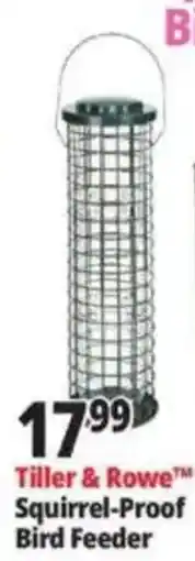 Ocean State Job Lot Tiller & Rowe Squirrel-Proof Bird Feeder offer