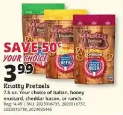 Rural King Knotty Pretzels offer