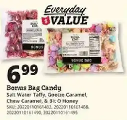 Rural King Everyday Value Bonus Bag Candy offer