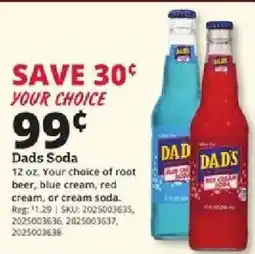 Rural King Dads Soda offer