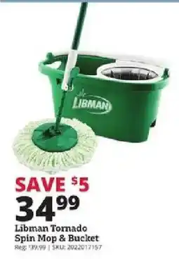 Rural King Libman Tornado Spin Mop & Bucket offer