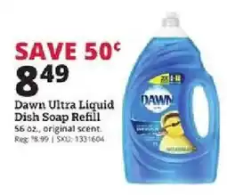 Rural King Dawn ultra liquid dish soap refill offer