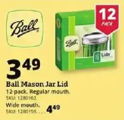 Rural King Ball mason jar lid offer