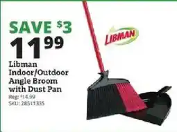 Rural King Libman indoor/outdoor angle broom with dust pan offer