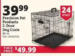 Rural King Precision Pet Products 2-Door Dog Crate offer