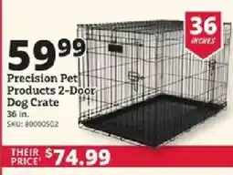 Rural King Precision Pet Products 2-Door Dog Crate offer