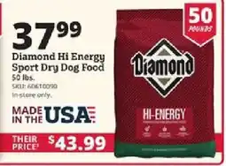 Rural King Diamond hi energy sport dry dog food offer