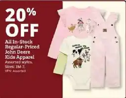 Rural King John Deere Kids Apparel offer