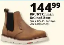 Rural King Brunt Ohman Unlined Boot offer