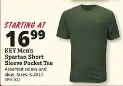 Rural King Key men's spartan short sleeve pocket tee offer