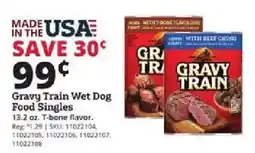 Rural King Gravy Train Wet Dog Food Singles offer